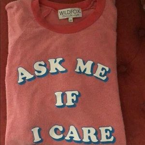 Wildfox sweater “Ask Me If I Care”
